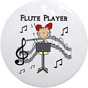 HaiGuoQu Flute Player Ornament (Round) Holiday Christmas Ornament Holiday and Home Decor Round Xmas Gifts Christmas Tree Ornaments Ideas 2019