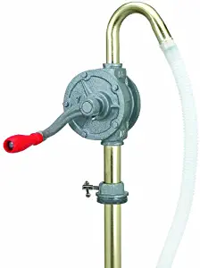 Lumax Gray LX-1318 Rotary Barrel Pump for transferring Non-Corrosive, Petroleum Based, Light to Medium Viscosity-Like, Motor, Heavy, Transmission Fluid, Heating Oils