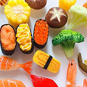 5 pcs Goldfish Home Fun Creative Stereo Simulation Japanese Food Sushi Salmon Fridge Magnet Magnet Refrigerator