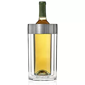 Wine Enthusiast Double Walled Iceless Wine Bottle Chiller