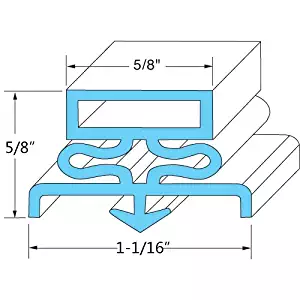 Traulsen 9501 Snap-In Magnetic Door Gaskets for Freezers/Coolers/Refrigerators 23-1/2" x 59-1/2"