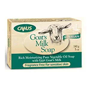 Canus Goat's Milk Bar Soap Fragrance Free - 5 oz