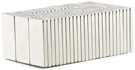 MCM Magnetics 20x10x2mm 30-Piece Rectangular Magnets Ideal for refrigerators, handicraft projects, whiteboards, DIY projects, office magnets - Map Square ma