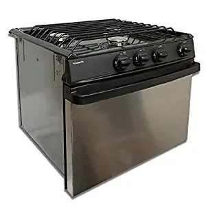 Atwood | DOMETIC Stove Range RV-1735 BS Black/Stainless Part# 52843|Motor Homes|Campers|RVS