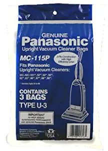 Panasonic Paper Bag Type U/U3 2 Ply 3 Pack Genuine