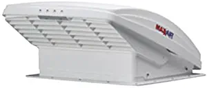 Maxxair 00-05100K MaxxFan Ventillation Fan with White Lid and Manual Opening Keypad Control