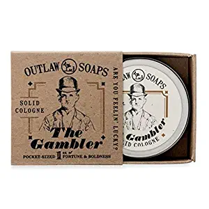 The Gambler Bourbon-inspired Solid Cologne - The Warm Smell of Whiskey and Old-fashioned Tobacco, Finished with a Hint of Leather; Smells like Fortune and Boldness - Men’s or Women’s Solid Cologne 1oz