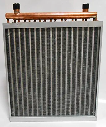 14x18 Water to Air Heat Exchanger Hot Water Coil Outdoor Wood Furnace