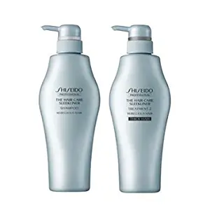 Shiseido sleek liner Shampoo + Treatment 2 (for hard hair) [500 size set]