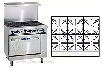 Imperial Commercial Restaurant Range 36" With 6 Burners 1 Standard Oven Natural Gas Model Ir-6