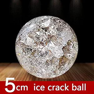 Labu Store Crystal Ice Crack Ball Quartz Glass Marbles Magic Sphere Fengshui Ornaments Water Fountain Bonsai Ball Home Decor Ornaments