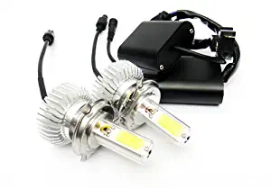 LEDIN 2x H4 9003 High Power COB LED Bulb 3200lm HL Dual Beam Headlight 40W White