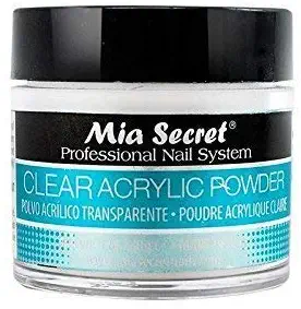 Mia Secret 1 oz Clear Acrylic Powder Professional Nail Art System