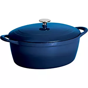 Tramontina Gourmet 7-Quart Cast Iron Covered Oval Dutch Oven