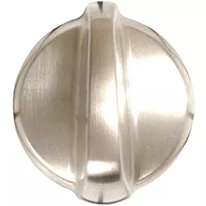 WB03T10284 Burner Control Knobs for GE Stoves, Stainless Steel Finish by PartsBroz - Replaces Part Numbers WB03T10284, AP4346312, 1373043, AH2321076, EA2321076, PS2321076
