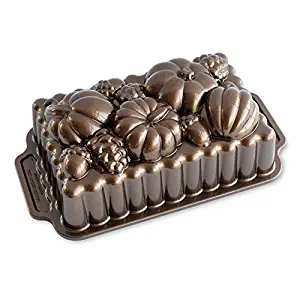 Nordic Ware 91648 Harvest Bounty Loaf Pan, One Size, Bronze