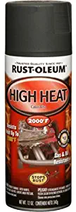 Rust-Oleum 248903 Automotive 12-Ounce High Heat 2000 Degree Spray Paint, Flat Black by Rust-Oleum