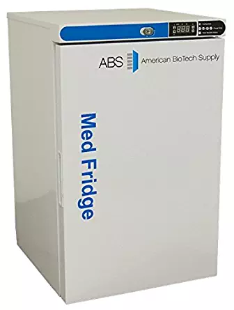 American BioTech Supply PH-ABT-HC-UCFS-0204 Premier Pharmacy/Vaccine Undercounter Refrigerator, Freestanding, 2.5 cu. ft. Capacity, White