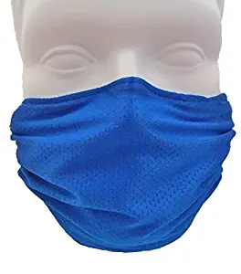 Breathe Healthy Honeycomb Blue Face Mask - Protect Your Immune System from Allergens, Pollen, Dust, Mold Spores; Blue