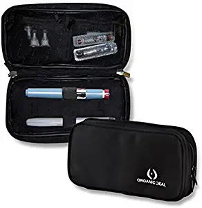 Insulin Travel Case - Epipen Carrying Case - Insulin Pen Case keeps diab medication cool - Diabetic Case - Freeze & Go - Incl. 2 Ice Packs (pens & vials not incl) - FDA-TSA compliant small travel bag