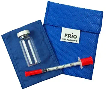 Frio Cooling Wallet- MINI - Blue - Holds Single Insulin Vial or Eye Drop Bottle - Keeps insulin cool more than 45 hours without EVER needing refrigeration!--Low Shipping Rates--