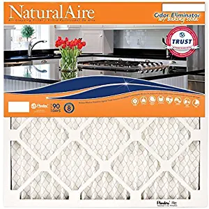 NaturalAire Odor Eliminator Air Filter with Baking Soda, MERV 8, 16 x 16 x 1-Inch, 4-Pack