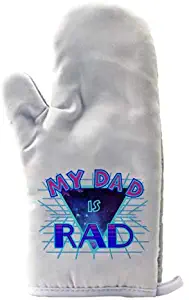 My Dad is RAD Retro 80's Style Father's Day - Barbecue Baking Oven Mitt