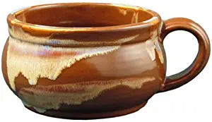 Set of (2) Two - PRADO STONEWARE COLLECTION - Stacking/Stackable Soup, Chili, Stews Cups/Mugs / Bowls - Chocolate Brown