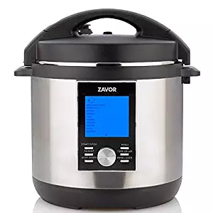 Zavor LUX LCD 6 Quart Programmable Electric Multi-Cooker: Pressure Cooker, Slow Cooker, Rice Cooker, Yogurt Maker, Steamer and more - Stainless Steel (ZSELL02)