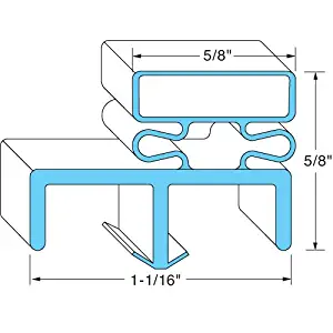 Nor-Lake 003722 Magnetic Left Hand Door Gaskets 3-Sided for Freezers/Coolers/Refrigerators 38-1/2" x 79"