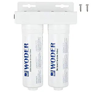 Woder 5K-FRM-JG-3/8 Fluoride Removal Inline Water Filter 5000gal with 3/8" JG Quick Connect