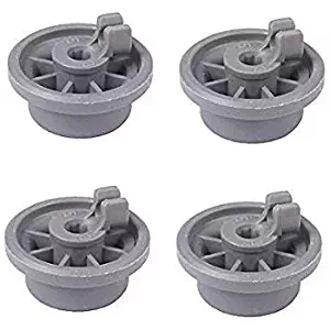 165314 dishwasher lower rack wheel replacement for bosch kenmore dishwasher parts replaces 420198 423232 by AUKO (Pack of 4)
