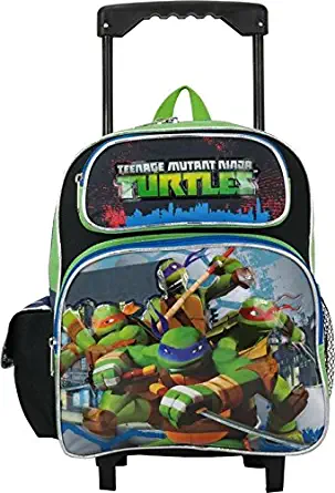Ruz Teenage Mutant Ninja Turtles Toddler 12" Rolling Backpack