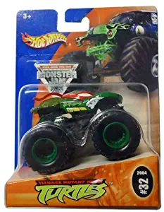 Monster Jam 2004 TEENAGE MUTANT NINJA TURTLES (RED MASK RAPHAEL) #32 Hot Wheels 1:64 scale (3 inch) die cast truck