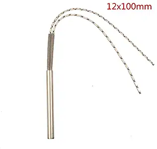 Tool Parts 10 pcs 12x100mm /0.47x3.94" Stainless Steel Cartridge Heater, 300W/375W/490W Single End Hot Rod Heating Element - (Color: 48V, Specification: SMLS304 12x100mm490W)