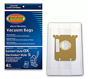 EnviroCare Replacement Vacuum bags for Electrolux Harmony/Oxygen Canisters 4 pack