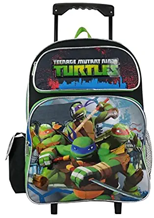 Ruz Teenage Mutant Ninja Turtles Large 16" Rolling Backpack