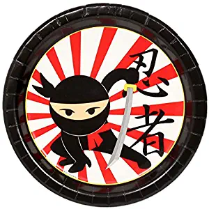 Ninja Party 24 Count 9 inch Birthday Party Lunch Plates