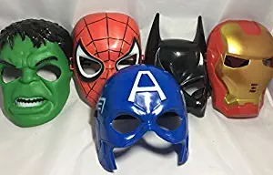 Seasons Merchandise Set Of 5 Masks: Spider-Man, Batman, Hulk, Iron man, Captain America