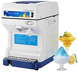 VIVOHOME Electric Ice Crusher Shaver Snow Cone Maker Machine 265lbs/hr for Home and Commercial Use Blue