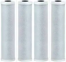 4 Pack of 5 Micron Carbon Filters Compatible to Watts 500315 Counter-Top Drinking Water Filter by CFS