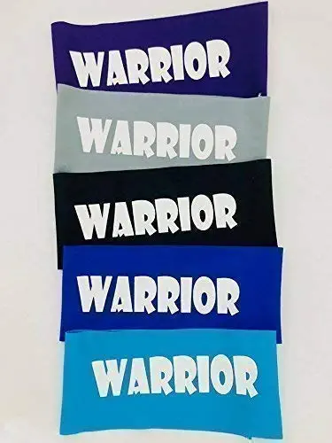 5 Pack of Ninja Headbands, Warrior Headband for Kids, Ninja Party Favors for Boys, Multi Blue- Set of 5