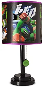 Nickelodeon Ninja Turtles Die Cut Table Lamp, 11.8 x 11.6 x 17.2 inches, Green, Black