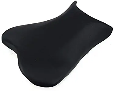 JFG RACING Black Front Motorcycle Seat Soft Comfortable Leather Pad Cusion Seat Passenger Pillion For SUZUKI GSXR 600 750 2006-2007