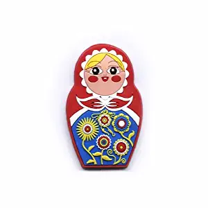 Babushkas Nesting Dolls are a Slavic Tradition That spans Several Countries. The Nesting Doll PVC Magnet with Bright Colors and Crisp Detail is All You'll find on This Flexible Magnet.