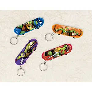 TMNT Skateboard Keychain, Party Favor