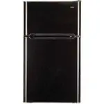 Refrigerator and Microwave Bundled Set. This Haier 3.3-cu Ft Refrigerator and 1000 Watt RCA 1.1 Cu Ft Microwave - For Studio Kitchens and Apartment Living. Compact in Size, These Appliances Are a Great Value. Separate Freezer and Defrost Functions