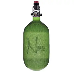 Ninja Carbon Fiber HPA Tank - PRO V2 SHP REG - 68/4500 - Translucent Lime