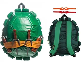 Teenage Mutant Ninja Turtles TMNT Shell Backpack wity Toys Weapons and Masks