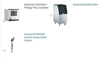 Scotsman C0322MA-1 Prodigy" Plus Ice Maker with B322S Ice Bin and Water Filter